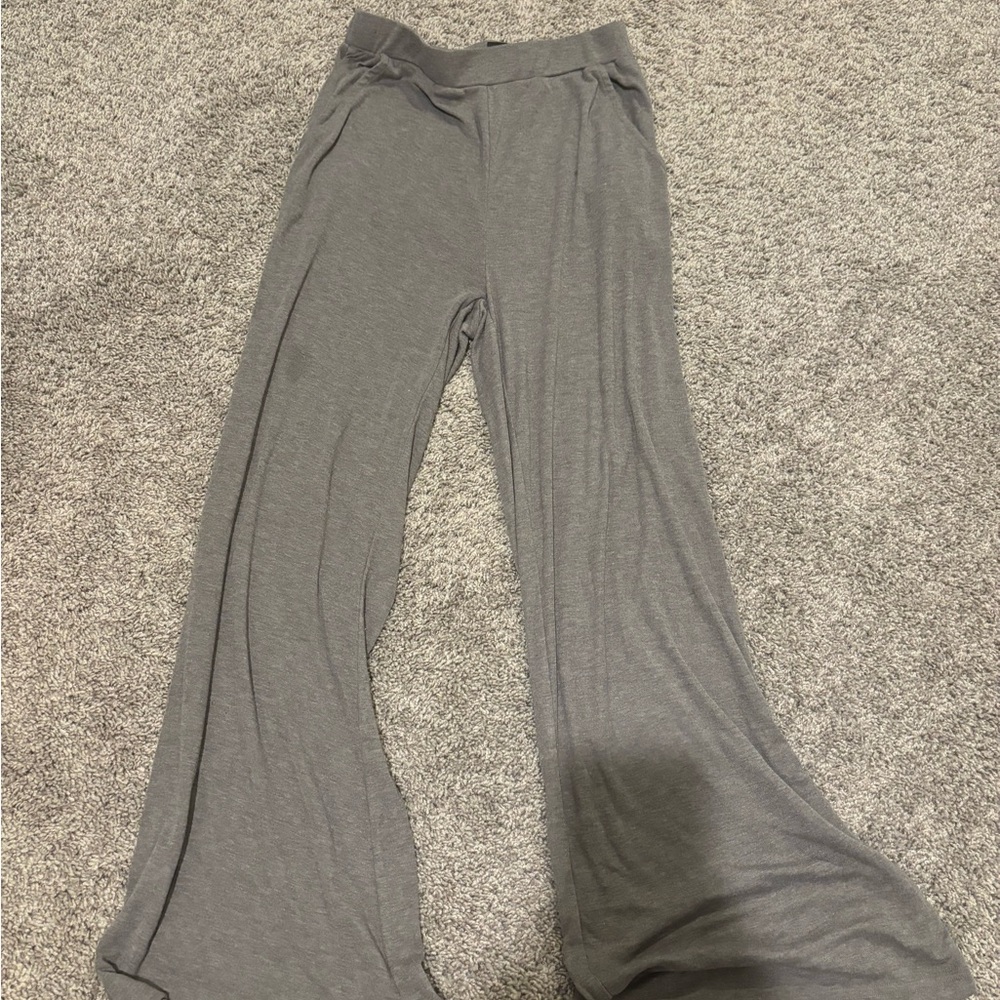 Flared Grey Sweatpants